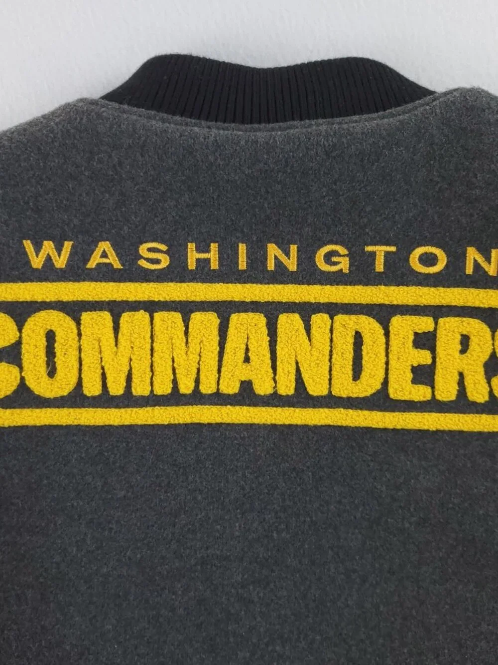 Washington Commanders Varsity Jacket NFL Bomber Patched Youth 18-20 NWT